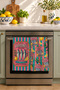 Sardines Au Citron Pink Turquoise Sardine and Lemon Patterned Colorful Set of 2 Kitchen Towels 35X55