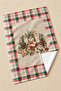 Candlelight Christmas Plaid Mum Pine Cone and Pastel Plaid Christmas 2-Piece Kitchen Towel Set 35X55 - 6