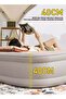 Single Height Inflatable Air Mattress with Built-In Pump: 3-Min Quick Automatic Inflation/Deflation, 40cm Thick Portable Camping Bed with Honeycomb Support & Flocked Top for Home, Travel & Gu - 4