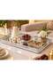 Rectangular Silver Mirror Serving Tray, Stainless Steel Decorative Tray for Tea, Coffee, Dates & Sweets, Compact Home & Majlis Tray – 40 × 26 × 4 cm - 3