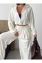 Hooded Zippered Sweatshirt and Wide-Legged Pants Two-Piece Set - 4