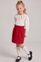 Girl's Rila Ecru Lace Blouse Red Skirt Top and Bottom Set October 29 Show Outfit - 8