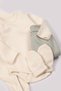 100% Cotton Newborn Baby Boy Hospital Discharge Set - Embroidered Overalls with Booties - 3