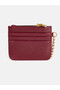 Burgundy Leather Look Women's Wallet - 3