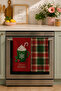 Tartan Cocoa Club Hot Chocolate Red Green Plaid Christmas Patterned 2-Piece Kitchen Towel Set 35X55 - 2