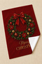 Tartan Wreath Wishes Christmas Wreath Red Green Plaid Patterned Set of 2 Kitchen Towels 35X55 - 5