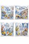 Vita Al Mare Patterned 4-Piece Throw Pillow Cover Set - 3