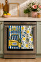 Sunlit Sardines Sardine Lemon and Yellow Blue Striped Mediterranean Kitchen 2-Piece Kitchen Towel Set 35X55 - 3