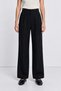 Double Belted Woven Palazzo Trousers Lby0081 Black - 5