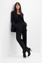 Cliff Black Lace Detailed Gold Toe Women's Heeled Boots - 2