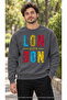 Men's Colorful London Printed Crew Neck Casual Regular Fit Sweatshirt