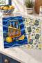 Atlantic Sardine Club Navy Blue Sardine and Sea Icons Patterned 2-Piece Kitchen Towel Set 35X55 - 3