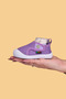 Mamba Kids Purple Barefoot Non-Slip Flexible Sole Velcro First Step Daily Shoes - 2