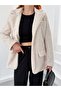 Women's Faux Fur Jacket with Stone Belt Nh27852 - 2