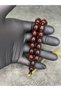 Otutturma İmameli High-Quality Old Squeeze Amber Prayer Beads - 3