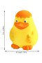 Duck Silicone Night Light Timer - Rechargeable, Dimmable, Touch Bedside Lamp, Cute Squishy Table Decor for Kids & Adults, Warm White LED Mood Light for Bedroom, Nursery, Living Room - 3