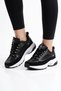 Semas Parted Glitter Detailed Women's Sports Shoes Black Suede - 6