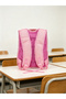Orthopedic embroidered plush figure elementary school middle school girl's school bag set lunch bag - 8