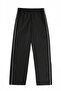 Men's Oversize Sweatpants with Knee Piping Detail, Wide Legs, Comfortable Fit - 3