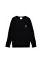 Boy's Black Basic V-Neck Sweater