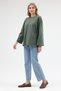 Women's Oversize Fit Crew Neck Long Sleeve Basic T-Shirt - 5