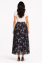 Women's Patterned Elastic Waist Lined Long Pleated Chiffon Skirt - Desen8 - 4