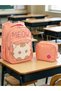Orthopedic embroidered plush figure elementary school middle school girl's school bag set lunch bag