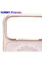 iPhone 17 Pro Max Compatible 3D Cat Embroidered Phone Case with Magsafe Feature and Stone Necklace - 5
