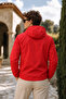 Men's Seasonal Trend Hooded Zippered Red Raincoat & Windbreaker - 6
