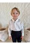 Black Elegance Boys' Cotton Polo Collar & Pants 2-Piece Set - 2
