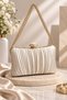 Pleated Evening Dress Bag Leather Satin Pleated Stylish Pleated Evening Dress Bag Handbag/Shoulder Bag Evening Dress Stylish Bag Elegant