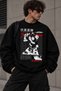Jujutsu Kaisen Toji Fushiguro Printed Unisex Oversize Black Sweatshirt – Anime Manga Design - 2