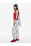 Beli Lace-Up Ribbed Balloon Fit Oversize Jogger Sweatpants - 2