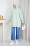 Women's Silvery Soft Textured Knitwear Tunic - 5