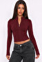 Women's Slim Fit Zippered Blouse
