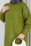 Women's Knitted Crew Neck Knitwear Tunic - 7