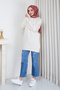 Women's Knitted Crew Neck Knitwear Tunic