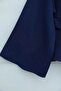 Single Button Belted Skirted Cupra Suit - Navy - 5
