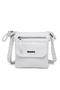 Cross Strap Mini Size Vertical Design Daily Phone and Market Bag White