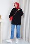 Women's Chain Braided Knitwear Tunic - 4