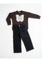 Girls' Seasonal Travel Set Stylish Model T-Shirt and Jeans Pants with Butterfly Pattern - 5