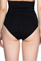 Black double high waist snap slip corset - 3