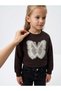 Girls' Seasonal Travel Set Stylish Model T-Shirt and Jeans Pants with Butterfly Pattern - 4