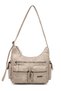 Daily Multi-Pocket Long Strap Women's Crossbody and Shoulder Bag Dark Beige