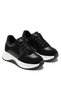 Women's White Sole Lace-Up Light Sole Casual Black Sports Shoes