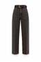 Washable Brown Baggy Jean 3001