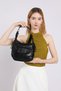 Daily Use Small Size Side Pocket Detailed Long Strap Women's Crossbody and Shoulder Bag Black - 6
