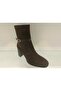 Genuine Leather Suede Zippered Boots Women's Shoes - 3