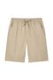 Men's Slim Peach Twill Elastic Shorts