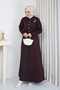 Women's Mercerized Knitwear Dress with Tunnel Waist - 5